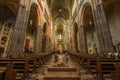 Interior of St. Vitus Cathedral in Prague.