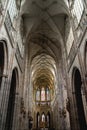 Interior of St. Vitus Cathedral in Prague