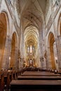 Interior of St Vitus Cathedral, Prague, Czech Republic Royalty Free Stock Photo