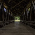 Interior of Staats Mill Covered Bridge