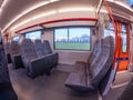 Interior of Stadler FLIRT train in Norway