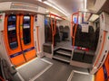 Interior of Stadler FLIRT train in Norway