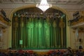 Interior and stage of the Shevchenko theater in the city of Dnipro