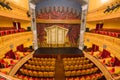 Interior with stage and stalls of the Municipal Theater of Almagro without people