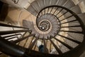 The interior stairs of the Arc de Triomphe in Paris - 1 Royalty Free Stock Photo