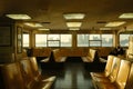 Interior of the Staten Island Ferry, Staten Island, New York Royalty Free Stock Photo