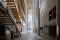 Interior of the Stavros Niarchos Foundation Cultural Center in Athens,Greece,designed by Renzo Piano
