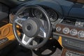 Interior and dashboard of a german sports car