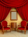 Interior - Style Classic sitting room Royalty Free Stock Photo