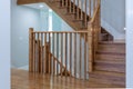 Interior of stylish house: corridor, entry, staircase