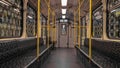 Interior of the subway car in Berlin, transport