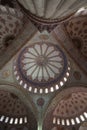 Interior of the Sultan Ahmed Mosque, or blue mosque, in Istanbul