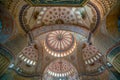 Interior of The Sultanahmet Mosque Blue Mosque in Istanbul