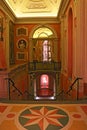 Baroque style furnishing Borromeo palace staircase Isola Bella Lago Maggiore Italy Royalty Free Stock Photo