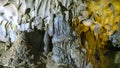 Interior of sung sot cave at halong bay Royalty Free Stock Photo