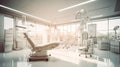 Interior of a surgery room in a hospital,Empty operating room with medical equipment,AI generated Royalty Free Stock Photo