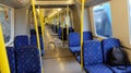 Interior of a swedish metro / subway from SL Stockholm public transport. tunnelbana.