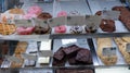 Interior of a swedish pastry shop, bakery at Stockholm, Sweden.