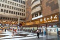 Interior of Taipei Main station building. View of lobby and shopping street of Taipei Main Station