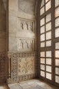 Interior of taj mahal mausoleum in India