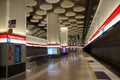 Interior of the Tapiola metro station Royalty Free Stock Photo