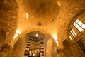 Interior of the Taynal Mosque, the remains of the Crusader church structure are clearly visible. Tripoli, Lebanon