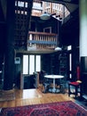 Interior of Telephone pole treehouse on Chappequiddick Island (Edgartown, Mass) Royalty Free Stock Photo