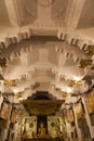 Interior of the Temple of the Sacred Tooth Relic (Sri Dalada Maligwa) in Central Sri Lanka Royalty Free Stock Photo