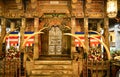 Interior of the Temple of the Sacred Tooth Relic Sri Dalada Maligwa in Central Sri Lanka Royalty Free Stock Photo