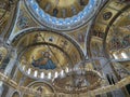 The interior of the Temple of Saint Sava, Belgrade, Serbia Royalty Free Stock Photo