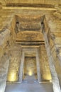 Interior of The ancient Temple of Seti I known as the Great Temple of Abydos , Egypt Royalty Free Stock Photo