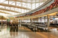 Interior of Terminal D at McCarran International Airport Royalty Free Stock Photo