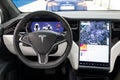 Interior Tesla Model X luxury electric car