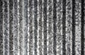 Interior texture background under the old galvanized corrugated roof wall. Royalty Free Stock Photo