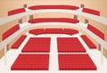 Interior of theater hall plan