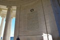 Interior of Thomas Jefferson Memorial. Washington DC, USA. Royalty Free Stock Photo