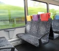 Interior of a Thurbo train switzerland Royalty Free Stock Photo