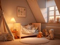 interior of a toddler\'s room, ai generative Royalty Free Stock Photo