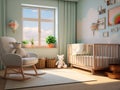 interior of a toddler\'s room, ai generative Royalty Free Stock Photo