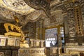 Interior of Tomb of Khai Dinh emperor in Hue Vietnam