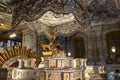 Interior of Tomb of Khai Dinh emperor in Hue Vietnam