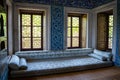 Interior of Topkapi Palace, detail and decoration of the castle, Istanbul, Turkey Royalty Free Stock Photo