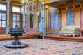 Interior of Topkapi Palace, detail and decoration of the castle, Istanbul, Turkey Royalty Free Stock Photo