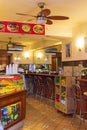 Italian snack bar interior Rome city Italy