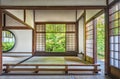 Interior of traditional Japanese house Royalty Free Stock Photo