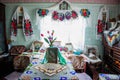 Interior of a traditional Romanian house Royalty Free Stock Photo