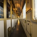 Interior of a train - corridor