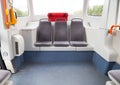 Interior of a tram or streetcar Royalty Free Stock Photo