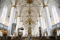 Interior of Trinitatis Kirke Holy Trinity church in Copenhagen, Denmark. February 2020 Royalty Free Stock Photo