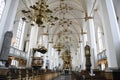 Interior of Trinitatis Kirke Holy Trinity church in Copenhagen, Denmark. February 2020 Royalty Free Stock Photo